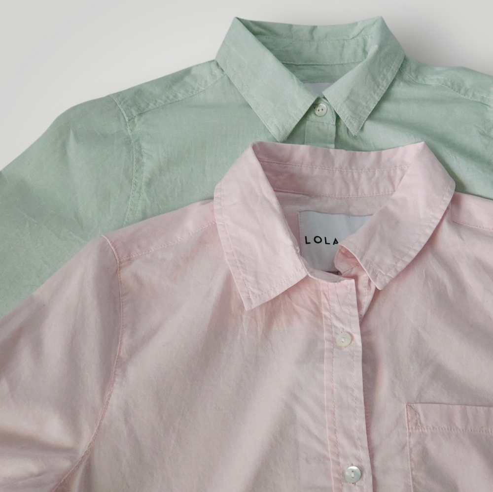 Lola River Oversized Cotton‎ Button Down Shirt Coastal Grandmother Quiet Luxury